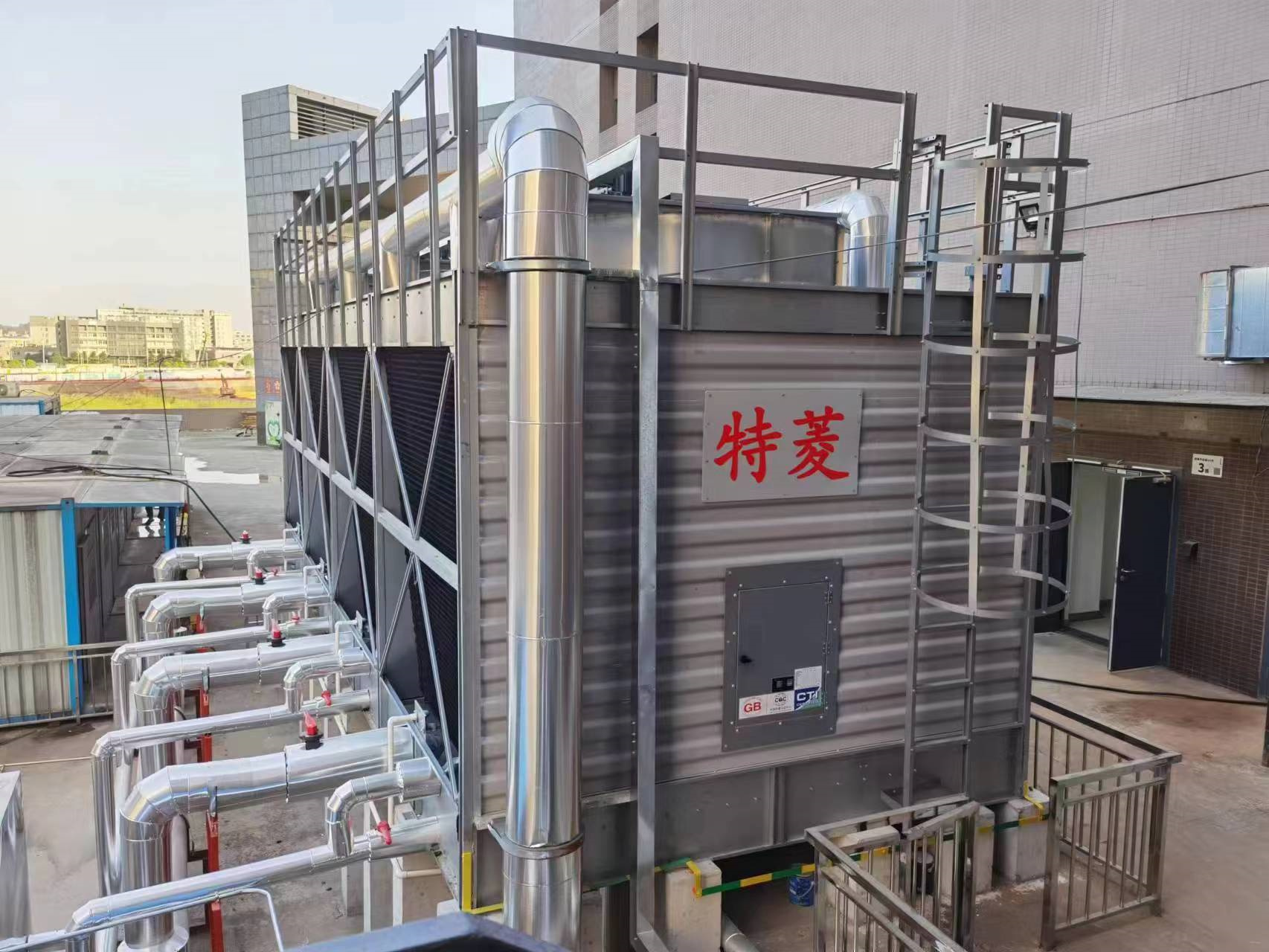 逆流閉式冷卻塔降噪實施方案(閉式冷卻塔噪聲治理),逆流型閉式冷卻塔廠